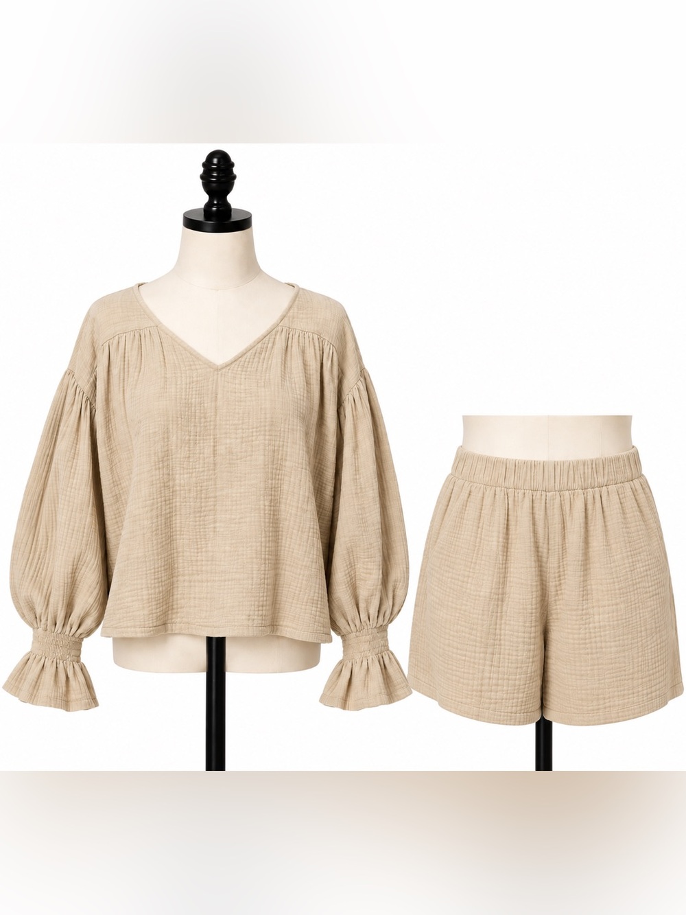 Altair Tulum Top and Bottoms Set in Oat
